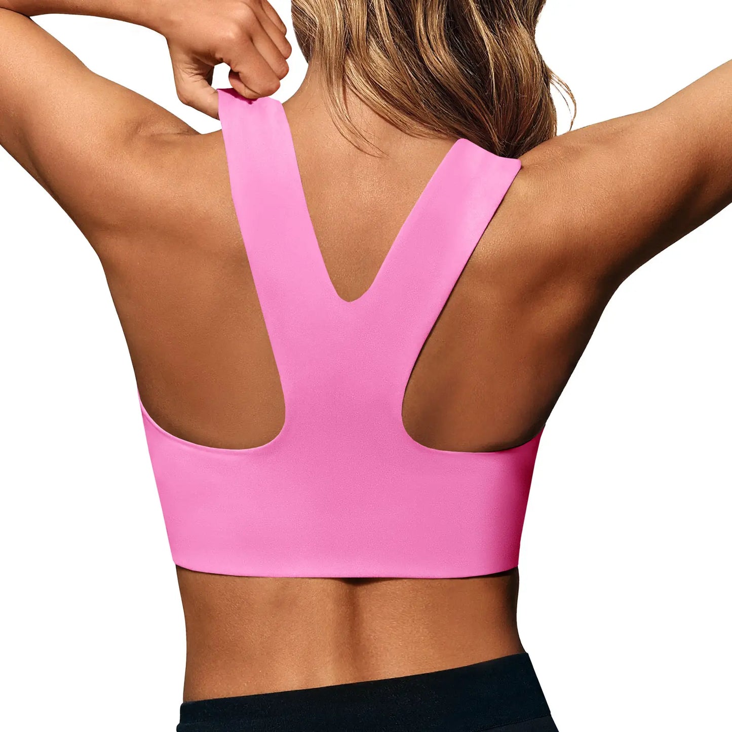 Aoysky Women'S Buttery Soft Square Neck Padded Compressive Seamless Longline Sports Bra - Bras for Women, Activewear Crop Top for Yoga, Running Workouts, Sports Bra for Women,Travel Essentials,Camping Essentials