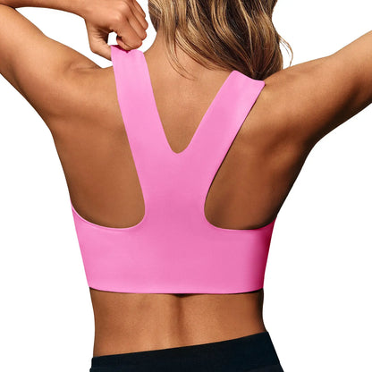 Aoysky Women'S Buttery Soft Square Neck Padded Compressive Seamless Longline Sports Bra - Bras for Women, Activewear Crop Top for Yoga, Running Workouts, Sports Bra for Women,Travel Essentials,Camping Essentials
