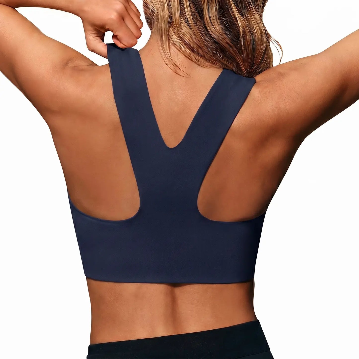 Aoysky Women'S Buttery Soft Square Neck Padded Compressive Seamless Longline Sports Bra - Bras for Women, Activewear Crop Top for Yoga, Running Workouts, Sports Bra for Women,Travel Essentials,Camping Essentials