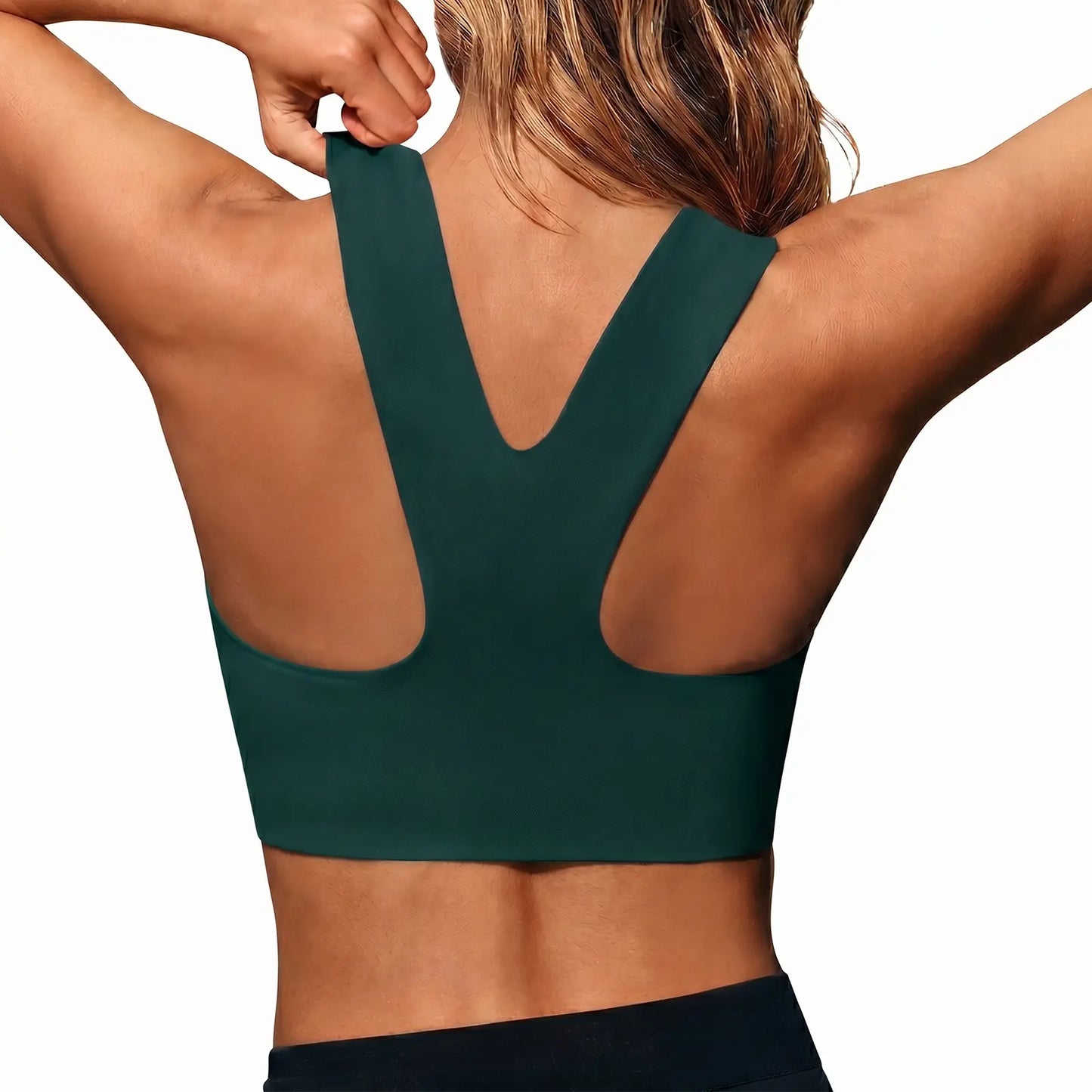 Aoysky Women'S Buttery Soft Square Neck Padded Compressive Seamless Longline Sports Bra - Bras for Women, Activewear Crop Top for Yoga, Running Workouts, Sports Bra for Women,Travel Essentials,Camping Essentials