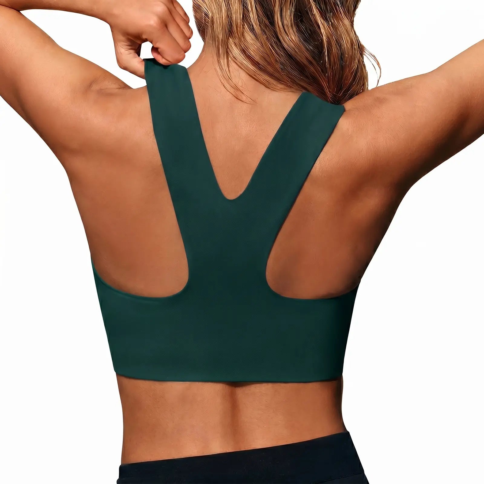 Aoysky Women'S Buttery Soft Square Neck Padded Compressive Seamless Longline Sports Bra - Bras for Women, Activewear Crop Top for Yoga, Running Workouts, Sports Bra for Women,Travel Essentials,Camping Essentials