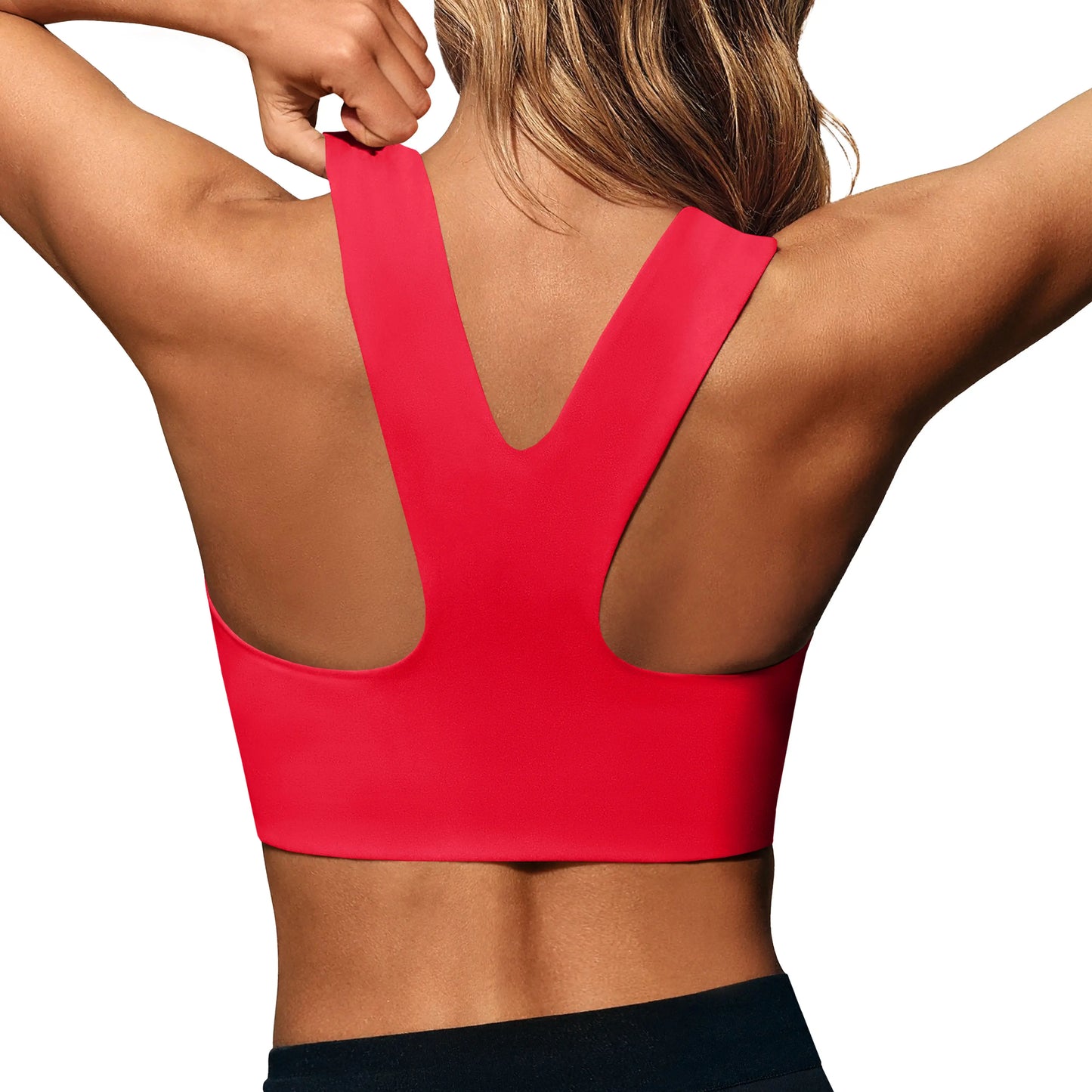 Aoysky Women'S Buttery Soft Square Neck Padded Compressive Seamless Longline Sports Bra - Bras for Women, Activewear Crop Top for Yoga, Running Workouts, Sports Bra for Women,Travel Essentials,Camping Essentials