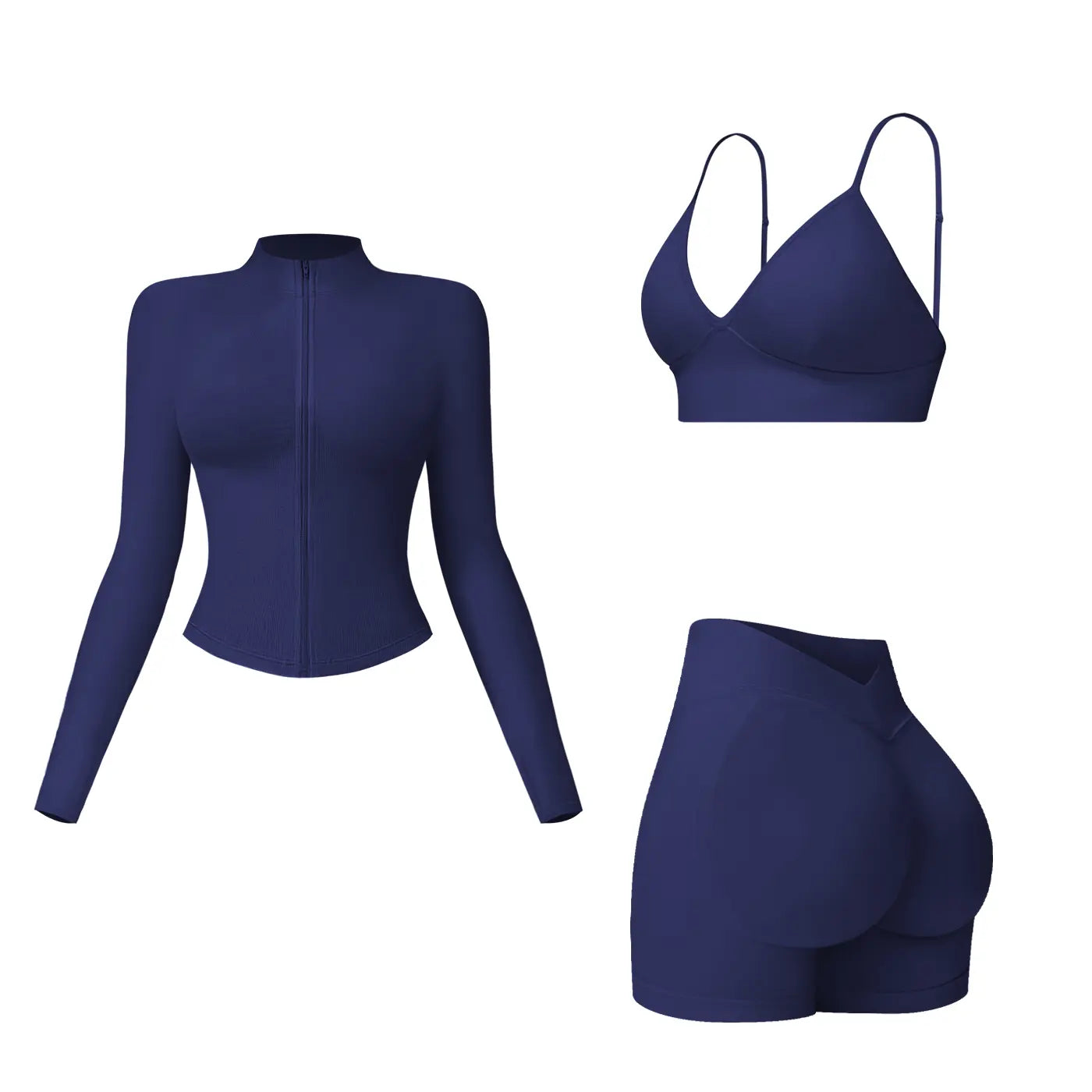 MFVIM Women'S Sports Three-Piece Set Impact Compression High Waist Butt Lifting Yoga Pants for Running Yoga Everyday Workouts,Summerwins,Travel Essentials,Camping Essentials