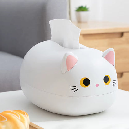 Creative Cartoon Cute Simple Multi-Functional Storage Ornaments Tissue Box Pumping Paper Box Home Dining Room Coffee Table